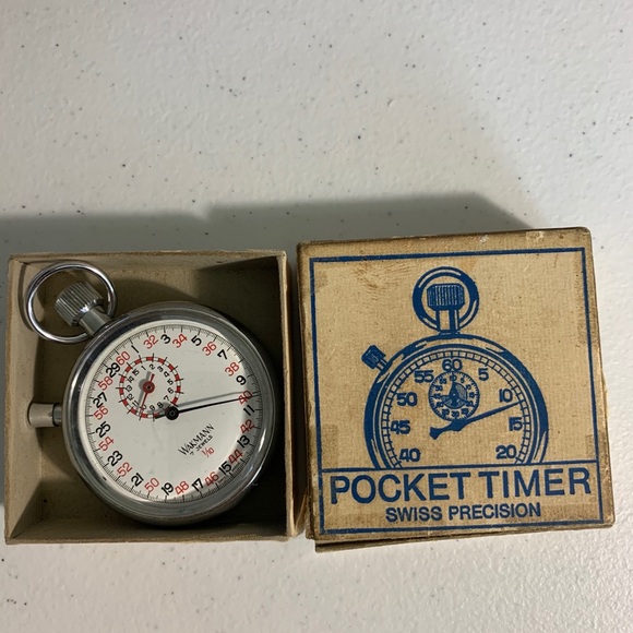 Vintage Walkman Swiss 7 Jewels 1/10 Stopwatch - Picture 3 of 11